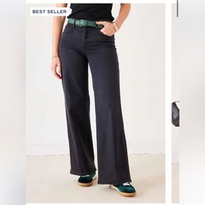 MERSEA Voyageur Kate Wide Leg Jeans COLOR:Stormy Size 33 NWT